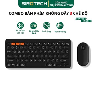 Combo bàn phím chuột Bluetooth 3 chế độ KM902 Sirotech – 78 phím, nhỏ gọn, dùng cho iPad, điện thoại, PC cực tiện