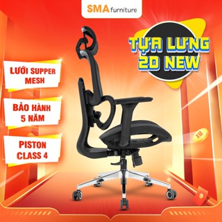 Ghế Công thái học SMA Furniture MIRAI PRO, Tựa lưng 2D, Lưới Supper Mesh, Piston Class 4