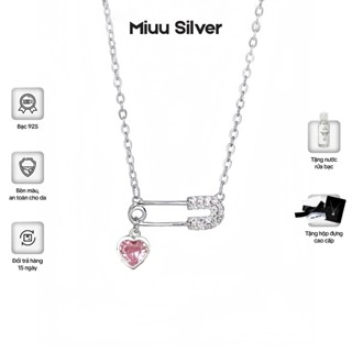 Dây chuyền bạc nữ Safety Pin, vòng cổ nữ Miuu Silver hình kim băng xinh xắn