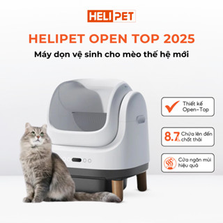 Nhà Vệ Sinh Lớn Cho Mèo, Máy Vệ Sinh, Dọn Phân Mèo HELIPET OPEN TOP