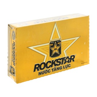  AMMYFOOD - Thùng 24 lon  LỐC 6 LON nước tăng lực Rockstar 250ml 