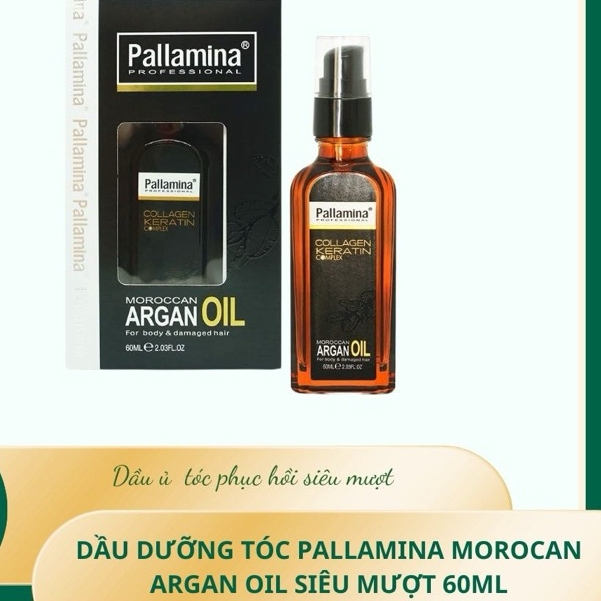  Tinh dầu dưỡng tóc kem hấp dầu xả Pallamina Collagen Keratin Complex 60ml 500ml 