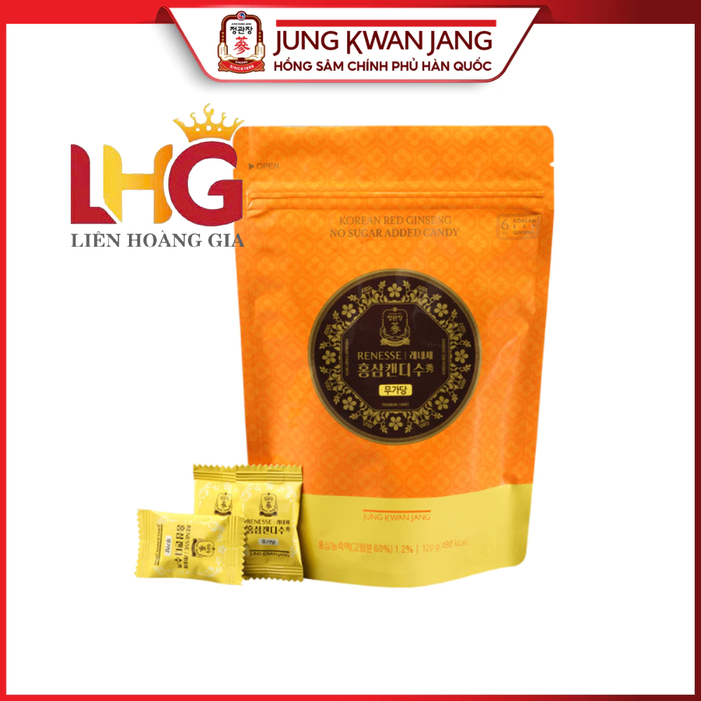 Kẹo Hồng Sâm Không Đường KGC Jung Kwan Jang 120g