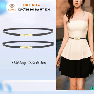 Thắt lưng nữ, đai váy da bò HADADA cỡ nhỏ 1cm thanh lịch, trẻ trung dễ sử dụng DV520