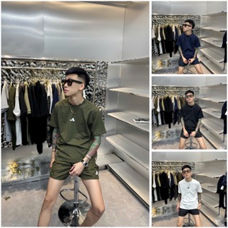 Bộ Hè Nam Nữ 444 Màu Xanh Than Quần Ngắn Đi Biển Chất Cotton Thời Trang Nam Cạp Cao In Full Size