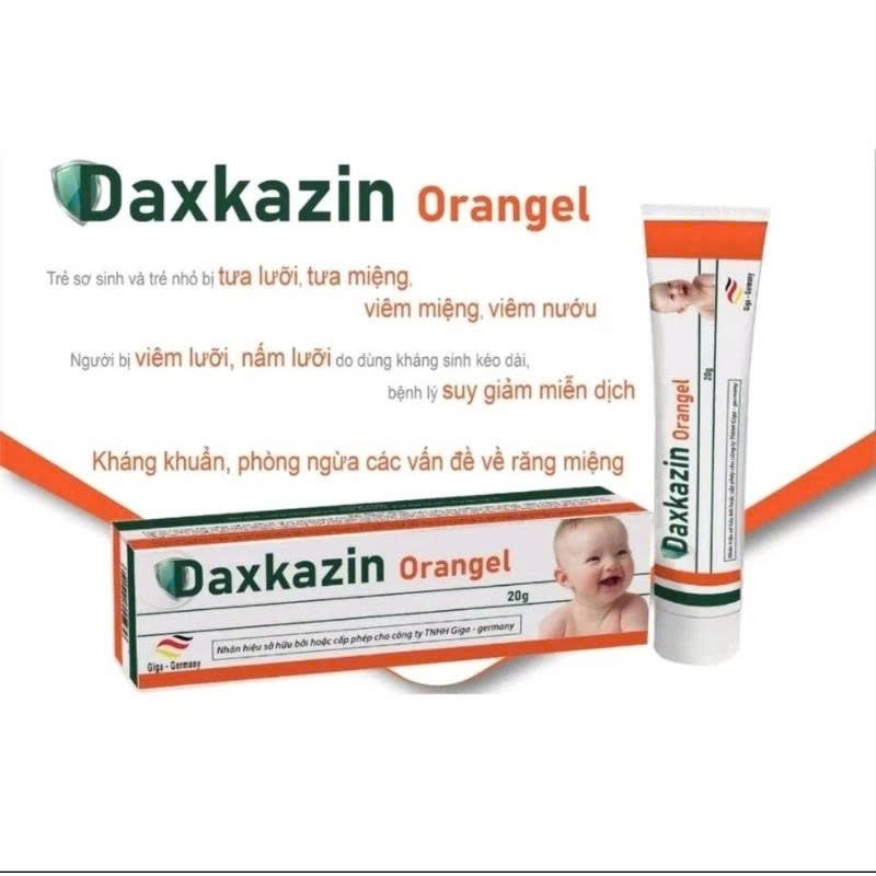 ✅ [Chính Hãng] Daxkazin Orangel kem bôi miệng, họng | Tuýp 20g