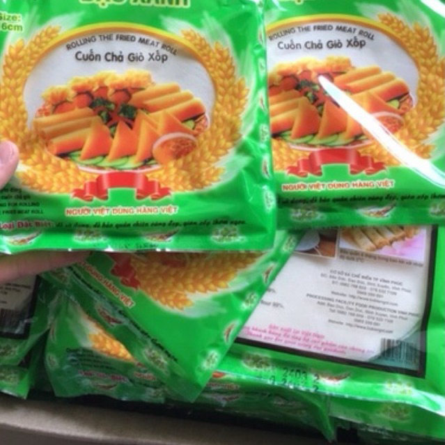 10 Gói Bánh tráng bò bía đậu xanh đủ 300 lá - Bò bía loại 1
