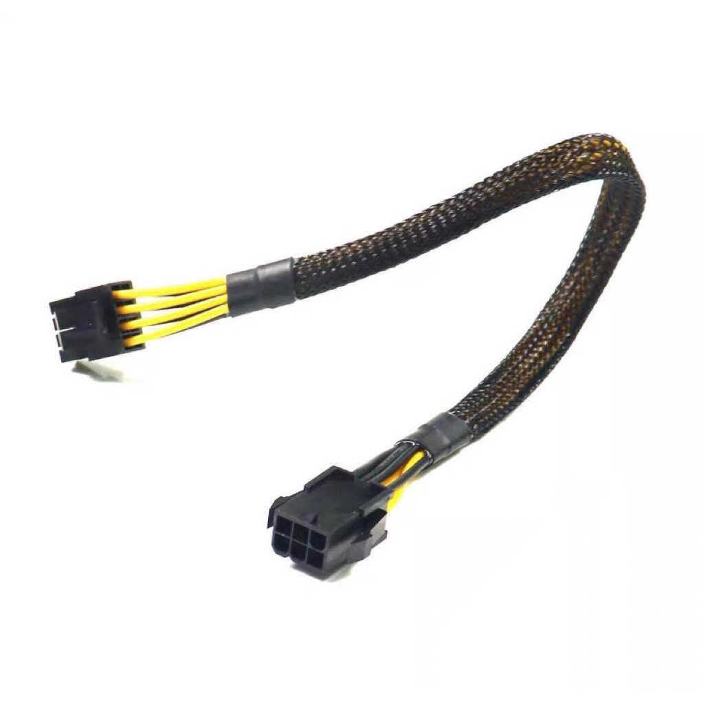 Cáp chuyển 6 pin VGA sang 8 pin CPU (4+4) – dây đồng loại tốt, cấp nguồn ổn định cho main dual Xeon,