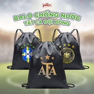 Túi Balo Dây Rút Thể Thao Đội Tuyển Bóng Đá Đựng Giày Đá Bóng Chống Nước Các Nước Trên Thế Giới