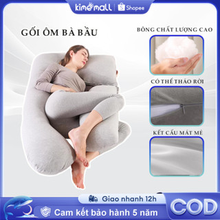 Gối ôm bà bầu, giảm tối đa đau lưng giúp mẹ bầu ngủ ngon, Vật liệu lụa băng, tránh mùa hè