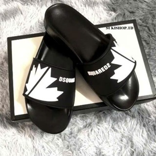  Dép lê nam nữ quai ngang DSQ LÁ PHONG dep icon dép nam boy phố DSQUARED2 đế cứng đẹp êm chân T96 