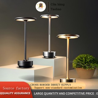  LED sạc kim loại bàn ánh sáng đầu giường cảm giác cao cấp bầu không khí ánh sáng bar nhà hàng bàn trang trí đèn bàn 