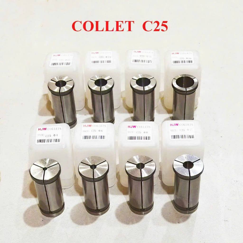 Collet C25, Senga C25, collet trụ C25 kẹp dao phay, lắp bầu kẹp BT - C25, hàng Đài Loan
