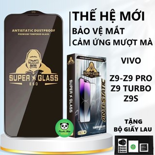 Kính cường lực Vivo IQoo Z9/ Z9 Turbo /Z9X /Z9 Turbo Pro Plus full màn, bảo vệ Camera, Miếng dán màn hình-Panda