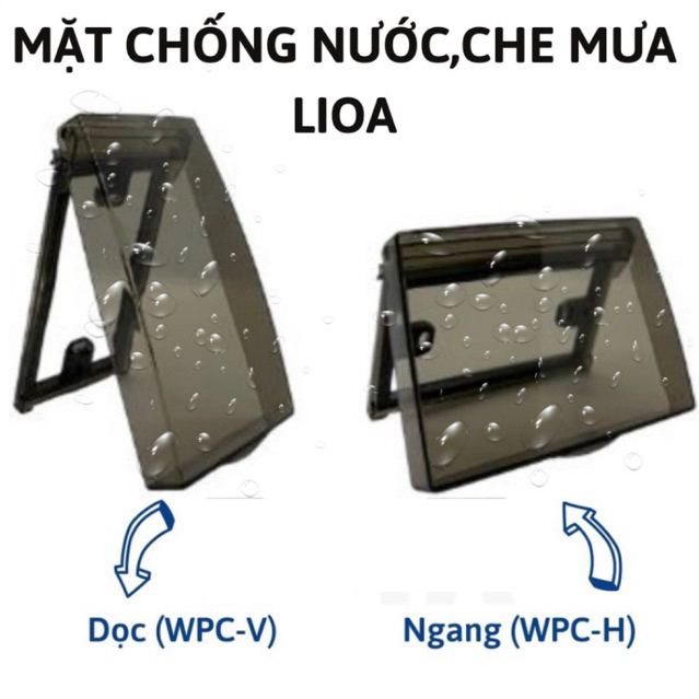 Mặt chống nước che mưa LIOA,mặt che mưa ổ điện LiOA,hộp chụp ổ điện,mặt che ổ cắm,ổ điện ngoài trời,