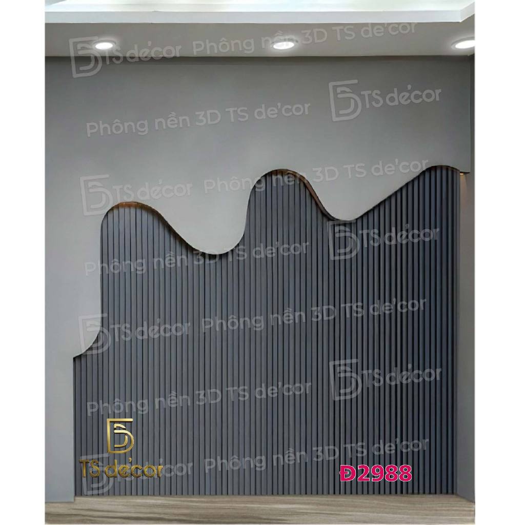 Phông Nền Livestream Chụp Ảnh 3D 5D Màu Xám - Trắng Xám- Hồng