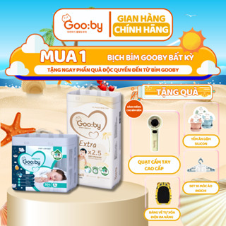 [Kèm quà] Tã/Bỉm dán và quần Gooby (ngày và đêm) siêu mỏng, siêu nhẹ, đủ size cho bé từ NB/S/M/L/XL/XXL/XXXL