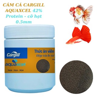  300g cám cá Cargill aquaxcel 7404 hạt 0.5mm - thức ăn cá vàng cá 7 màu cá thủy sinh. 