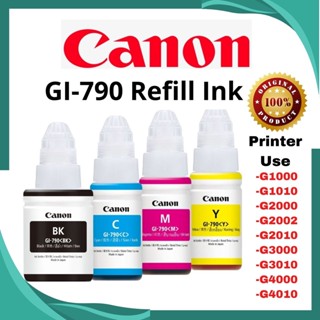 Bộ Mực in màu Canon G1000,G1010,G2000,G2010,G3000,G3010... mã Gl-790 refill ink Bảo vệ đầu phun