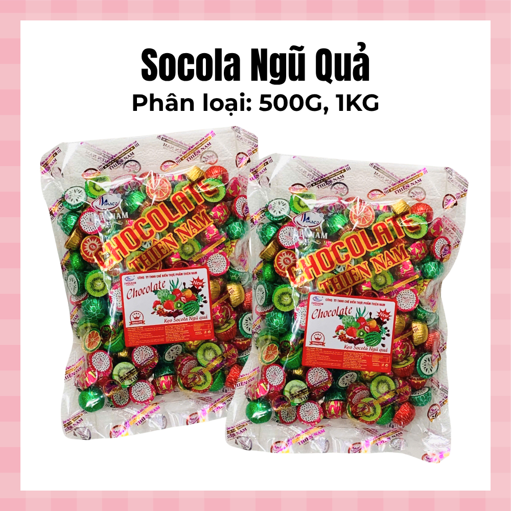 Socola Ngũ Quả Thiên Nam, gói công ty 1kg - Date luôn mới