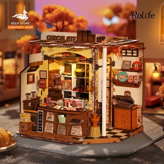 Mô Hình Rolife Henry's Chocolate – Robotime DG174 | Nhà Búp Bê DIY Có Đèn LED Cực Đẹp.