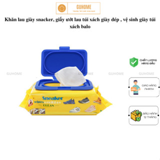 Gói 30 Tờ Khăn Giấy Lau Giày Sneaker Siêu Sạch Khăn Lau Giày Vệ Sinh Túi Ví Xách Không Hoá Chất