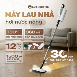 Máy Lau Nhà Hơi Nước Nóng SC-100 Max LUXHOMME | Làm Sạch Mọi Bề Mặt | Công Suất 1500W, Dung Tích 360ml | BH 12 Tháng