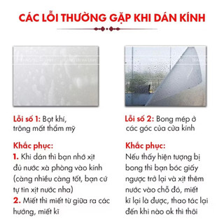 Decal mờ dán kính 3d không keo K35