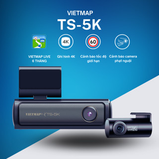 CAMERA HÀNH TRÌNH VIETMAP TS5K GHI HÌNH TRƯỚC SAU 4K, CẢNH BÁO GIAO THÔNG VĨNH VIỄN, KẾT NỐI ĐIỆN THOẠI, RA LỆNH GIỌVIỄN