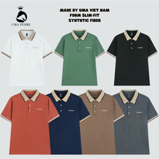 Combo 3 Áo Polo Nam Thêu Chữ POLOUMA - Áo Thun Cổ Bẻ Chất Liệu Cá Sấu Poly Thái Cao Cấp, Sang Trọng, Thanh Lich