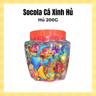 Socola Cá Xinh Hủ 200GR, ăn vặt trẻ em, hình cá dễ thương - Date luôn mới