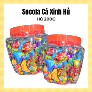 Socola Cá Xinh Hủ 200GR, ăn vặt trẻ em, hình cá dễ thương - Date luôn mới