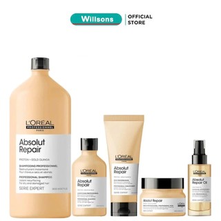  Bộ sản phẩm dầu gội xả hấp tinh dầu phục hồi hư tổn toàn diện L'Oréal - Loreal Absolut Repair 