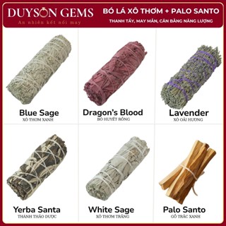 Xô thơm, Palo Santo Gỗ trắc xanh, thảo mộc xông nhà, gỗ thanh tẩy Duyson Gems