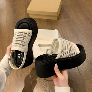    DÉP CAO 7.cm   dép quai hậu lưới kèm video 35 39   