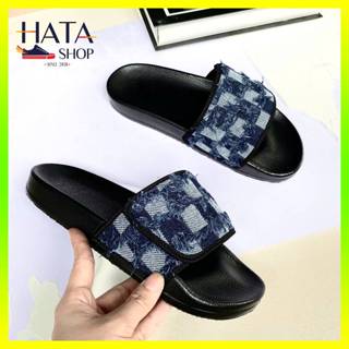 Dép quai ngang nam nữ UNISEX quai DENIM bò jean nhám cực chất, đẹp, êm chân, dép boy phố, dép girl phố