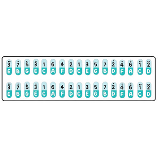 Giấy dán nốt trang trí cho đàn kalimba