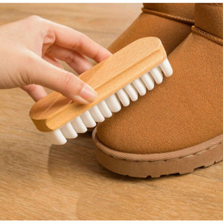  Bàn chải giày bằng da lộn bàn chải lông mềm chăm sóc quần áo bằng da bàn chải vệ sinh giày da 