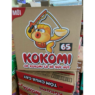 Mì Kokomi Vị Tôm Chua Cay Thùng (30 gói x 65g/90g)
