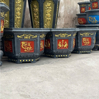 Khuôn chậu lục giác 45cm hàng Việt khuôn dày dặn,mẫu hoa văn đa dạng