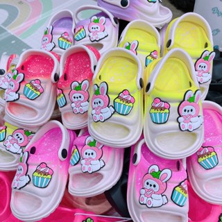  Dép cho bé gái từ 1 đến 5 tuổi màu loang hình thỏ ngọc cực xinh  có quai hậu tiện lợi có thể điều chỉnh  nhiều màu sắc 