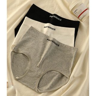 Quần lót Nữ Cạp lưng cao kiểu dáng thể thao Cá tính vải cotton co giãn tốt (hình thật ở cuối cùng)#A68
