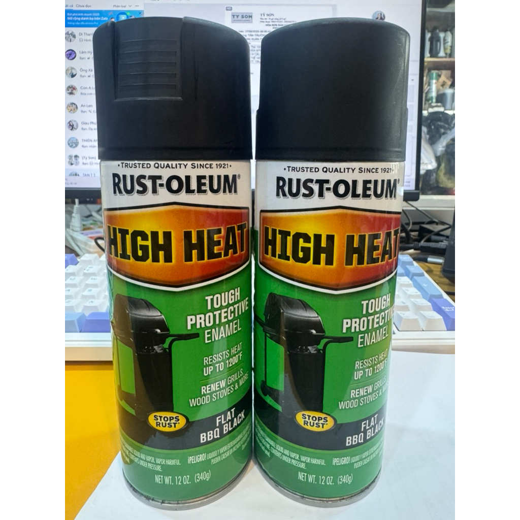 Rust oleum -sơn bô xe chịu nhiệt- xịt chống cháy Mỹ - 340g