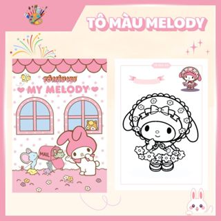 Vở Tranh Tô Màu Melody – Đồ Chơi Mỹ Thuật & Thủ Công Siêu Dễ Thương Cho Bé (Kèm Màu)