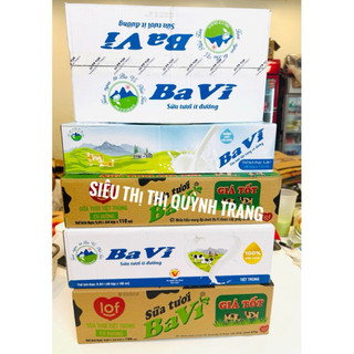  Thùng 48 hộp Ba Vì Sữa Tươi Có Đường  Ít Đường 110ml   Date Mới   ... 