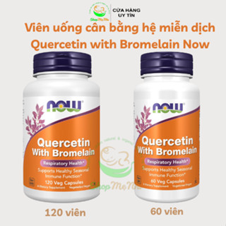  Viên uống cân bằng miễn dịch Quercetin with Bromelain Now 120 viên. 