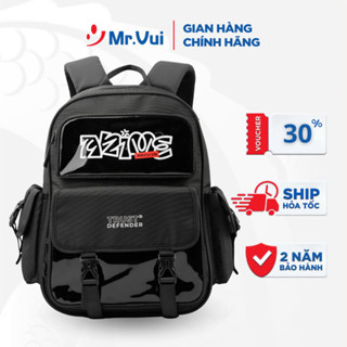 Balo thời trang Mr Vui 958, balo học sinh cấp 2, đi học, du lịch cho nam nữ thiết kế unisex