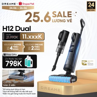 Máy hút bụi khô & ướt cầm tay không dây Dreame H12 Dual - Bản quốc tế - BH 24 tháng
