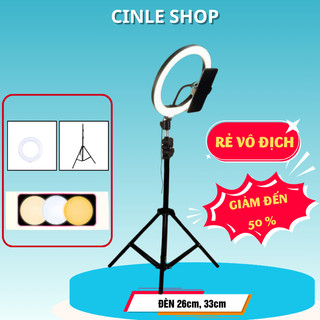 Đèn Livestream cao cấp Đèn livestream 26cm 33cm Chuyên Livestream, Trang Điểm, Điều Chỉnh Ánh Sáng -BH12T