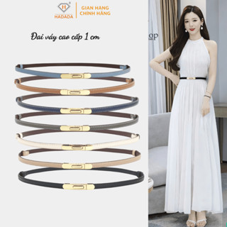 Thắt lưng nữ, đai váy cỡ nhỏ 1cm HADADA mặt khóa kim loại cao cấp phong cách trẻ trung DV510